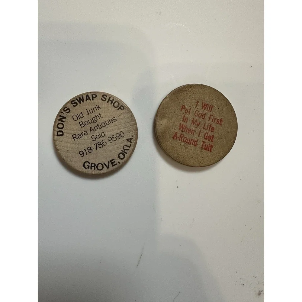 A Round Tuition‎ And Wooden Nickel